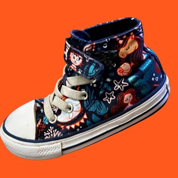 Converse Chuck Taylor All Star Underwater Party Toddler Size 7 - Picture 1 of 6